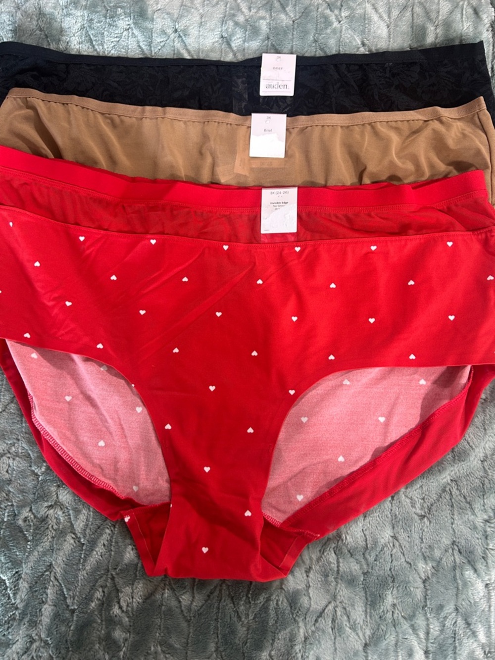 Auden Women’s Bikini Set in Red, Tan, Black